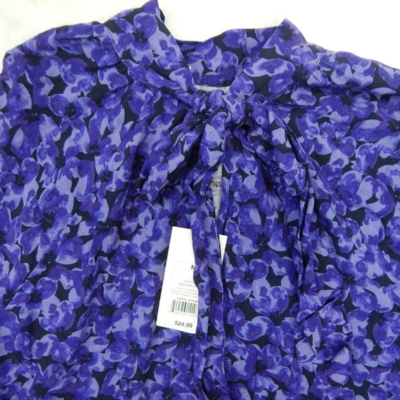 A New Day Women High Neck Tie Back  Top Size M - Picture 9 of 9